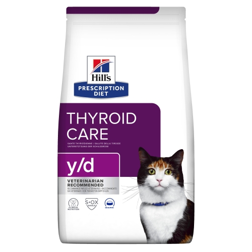 HILL'S PD y/d Thyroid Care sausā barība kaķiem, 1.5kg