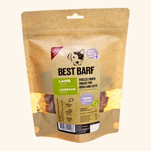 BEST BARF Liofilizētas jēru sirdis 100g