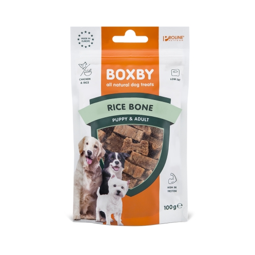 BOXBY kārums suņiem Rice Bone, 100 g