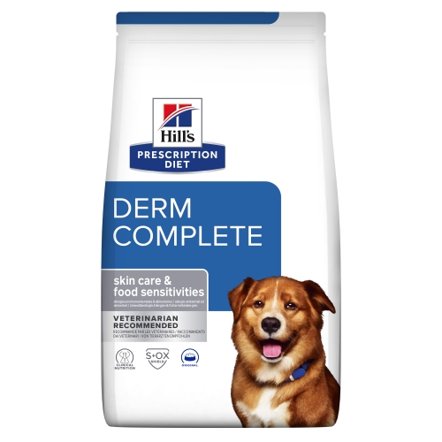 HILL'S PD Derm Complete sausā barība suņiem 1,5kg