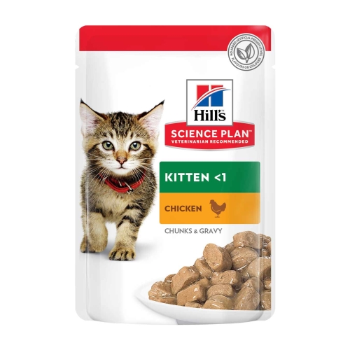 HILL'S SP Kitten mitrā barība kaķēniem, vista, 85g