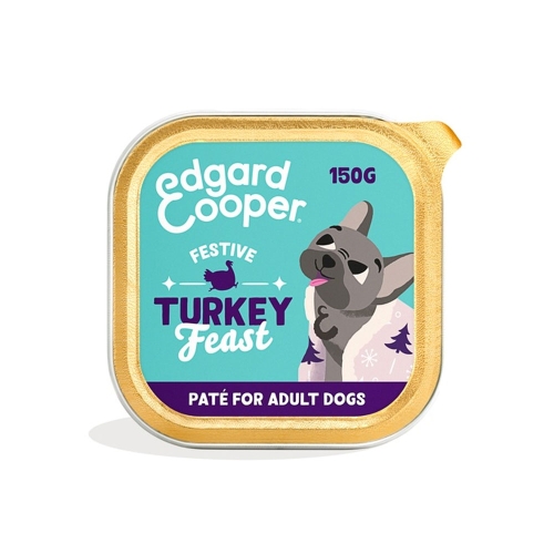 Edgard Cooper Festive mitrā barība suņiem ar tītara gaļu, 150g