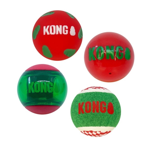 KONG Holiday Occasions Balls rotaļlieta suņiem, 4gb