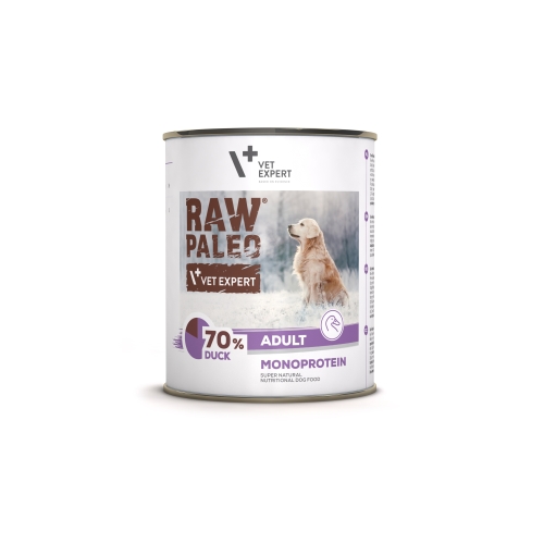 RAW PALEO Monoprotein Adult mitrā barība suņiem, pīle, 800g