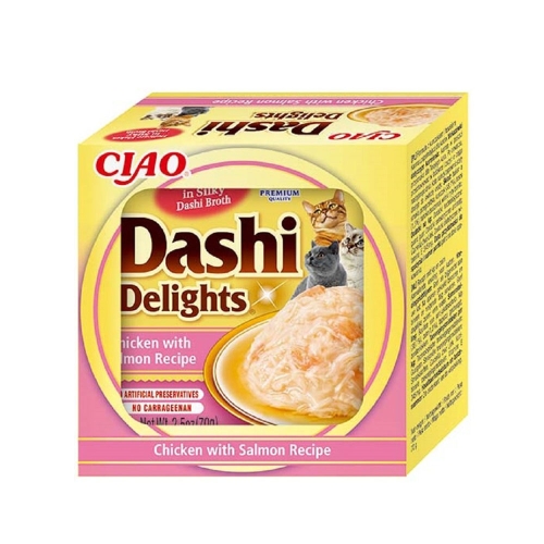 CHURU Dashi Delights gardums kaķiem, vista/lasis 70g