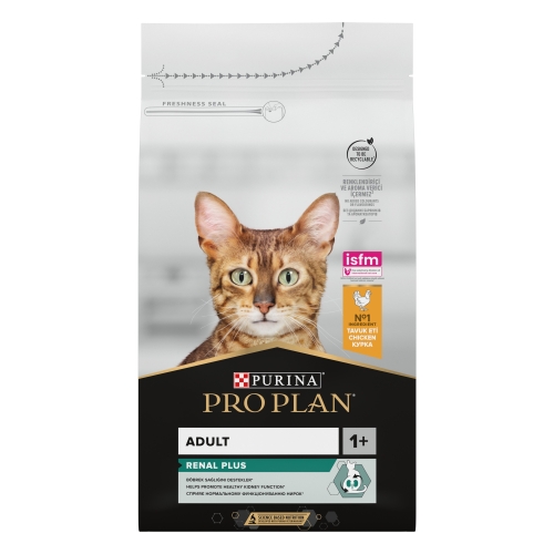 PRO PLAN Renal Adult sausā barība kaķiem, vista, 1,5 kg