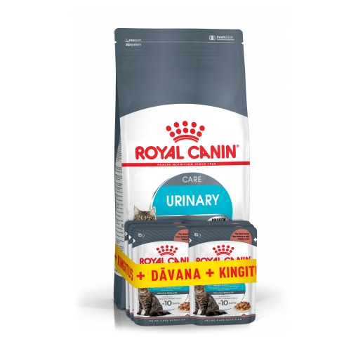 ROYAL CANIN Urinary barības komplekts kaķiem 2 kg + 6 x 85 g