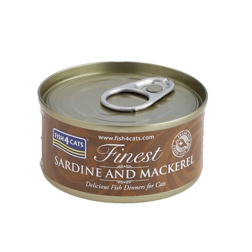 FISH4CATS mitrā barība kaķiem, sardīnes/skumbrijas 70 g