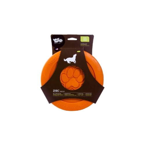 WEST PAW Zisc gumijas rotaļlieta suņiem 21,6 cm, oranža