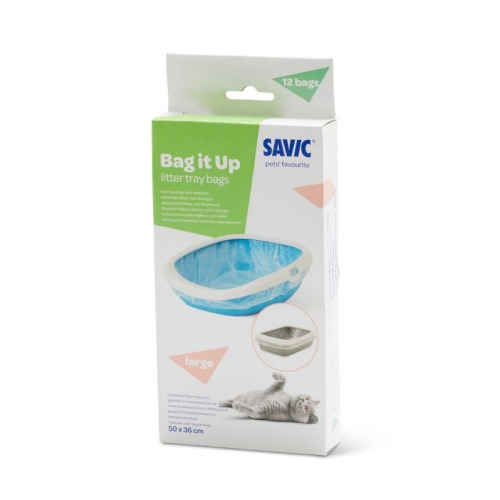 Savic Bag It Up plastmasas maisiņi kaķu tualetēm, L, N12