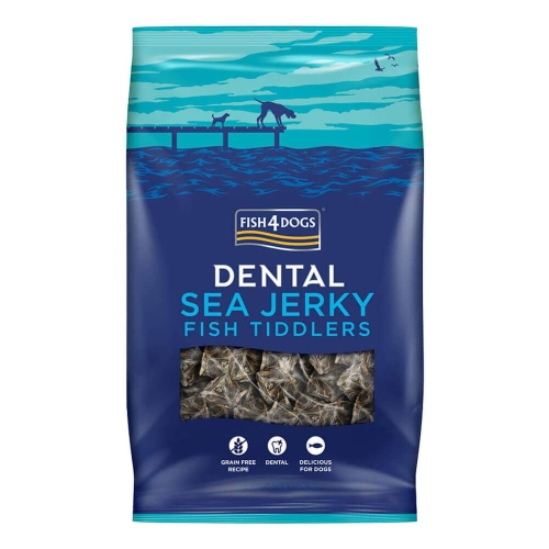 FISH4DOGS Dental Jerky Tiddlers kārumi suņiem, 575g