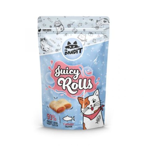 MR.BANDIT Juicy Rolls rullīši kaķiem, lasis, 40g