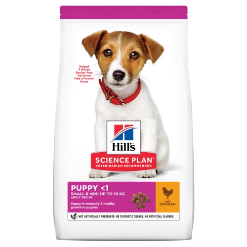 HILL'S SP Small&Mini Puppy sausā barība kucēniem,vista, 1,5kg