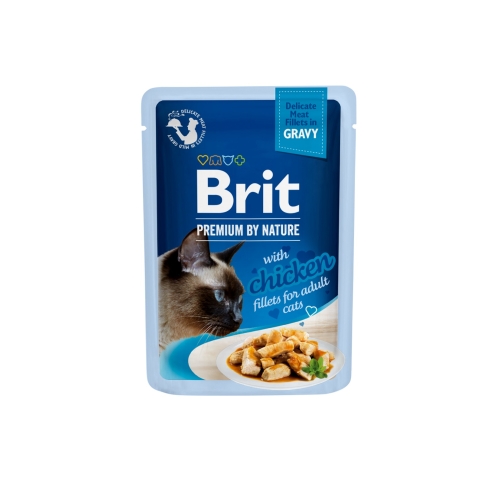 BRIT Premium mitrā barība kaķiem, vista mērcē, 85g