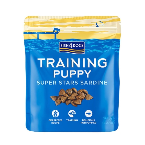 FISH4DOGS Training Super Stars kārumi kucēniem, 150g