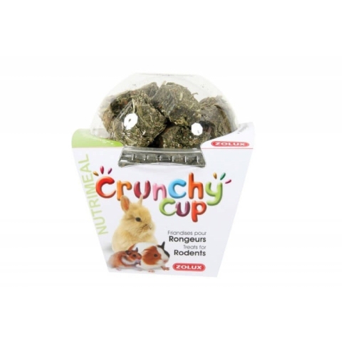 ZOLUX Crunchy Cup gardumi grauzējiem, lucerna/burkāni 200g