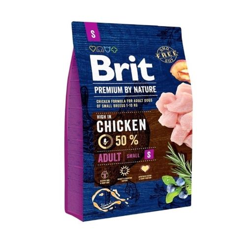 BRIT Premium sausā barība mazo šķirņu suņiem, vista, 3 kg