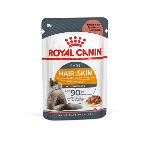 ROYAL CANIN Hair&Skin mitrā barība kaķiem, 85g