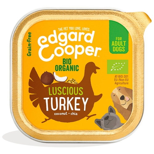 EDGARD COOPER Bio Organic mitrā barība suņiem, tītars, 100 g