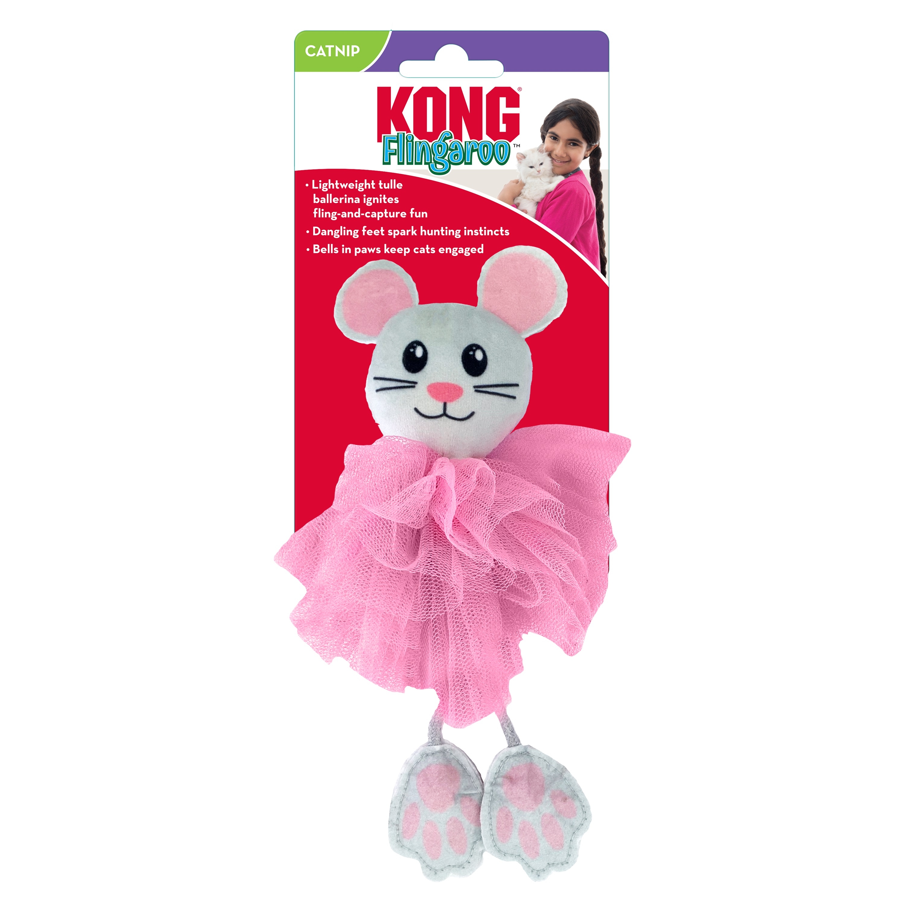 KONG Flingaroo Tutu rotaļlieta kaķiem - Produkta attēls 2