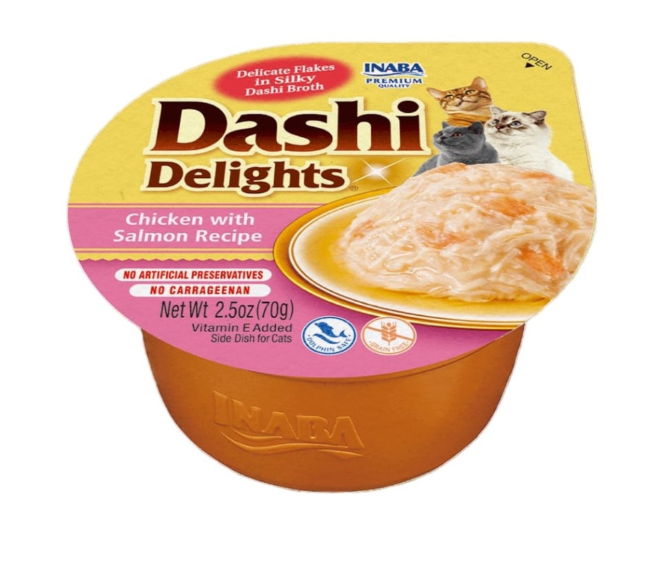 CHURU Dashi Delights gardums kaķiem, vista/lasis 70g