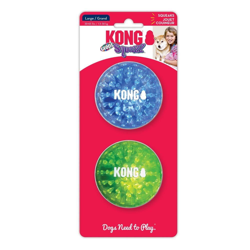 KONG Squeezz Geodz rotaļlieta suņiem, 8cm, 2gb