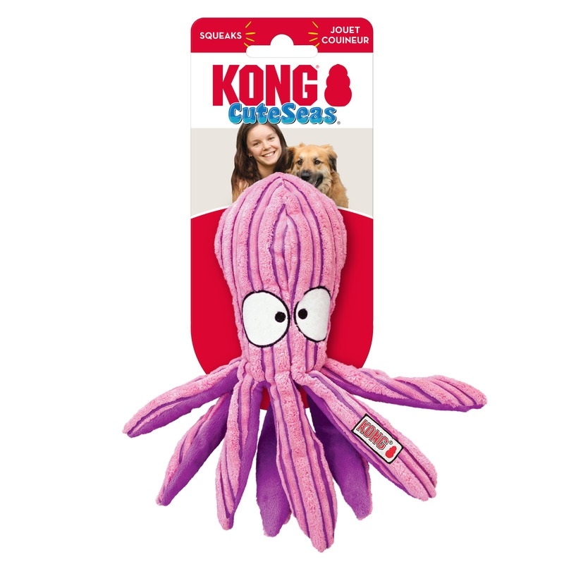 KONG Cuteseas Octopus rotaļlieta sunim, S - Produkta attēls 2