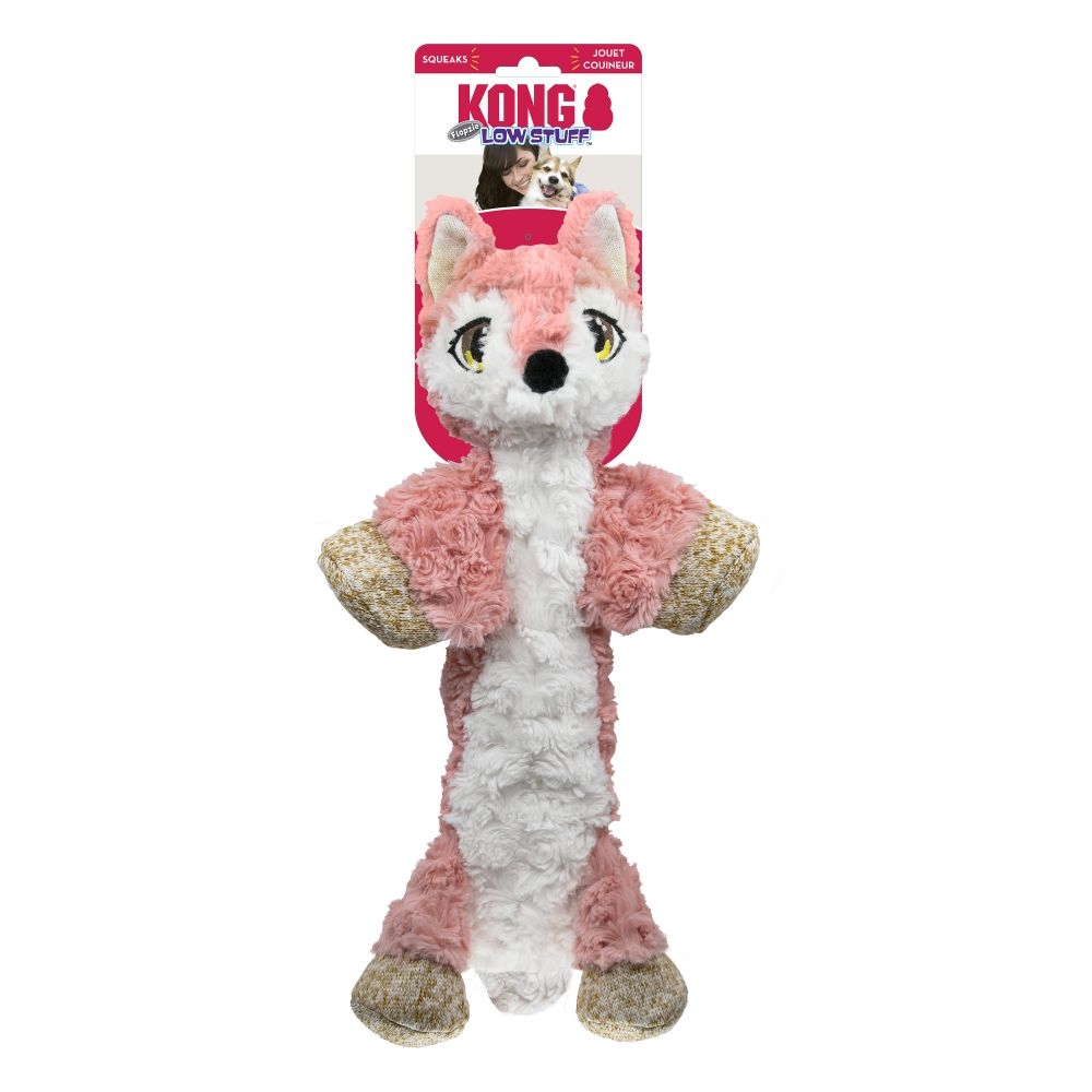 KONG Low Stuff Flopzie Fox rotaļlieta suņiem, 49cm - Produkta attēls 2