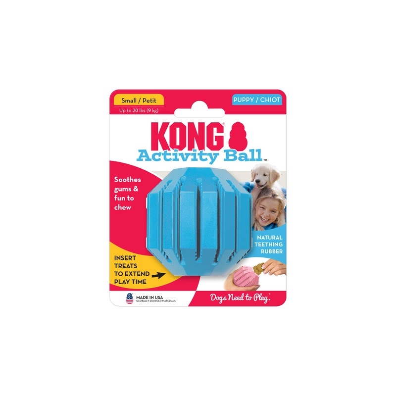 KONG Puppy Activity Ball, rotaļu bumba kucēniem, S - Produkta attēls 3